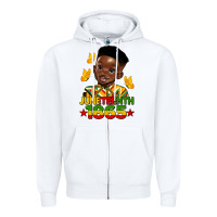 White juneteenth 1865 black boy Zipper Hoodie - HRA Design Shop