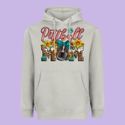 Pittbull Mom Heavyweight Hoodie Designed By Artiststas