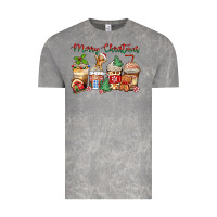 Merry Christmas Gingerbread Coffee Cups Vintage Tee | Teevron