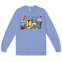 Colony Blue math teacher coffee cups Long Sleeve Tee - Zillion Design Studio