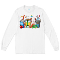 White math teacher coffee cups Long Sleeve Tee - Zillion Design Studio
