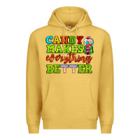 Antique Gold candy makes everything better Premium Hoodie - AdoDesignShop