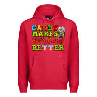Cardinal candy makes everything better Premium Hoodie - AdoDesignShop