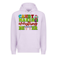 Lilac candy makes everything better Premium Hoodie - AdoDesignShop
