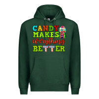 Sports Green candy makes everything better Premium Hoodie - AdoDesignShop