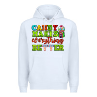 White candy makes everything better Premium Hoodie - AdoDesignShop