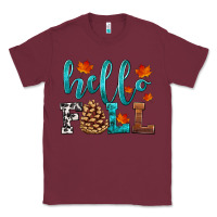 Burgundy hello fall Classic Tee - HRA Design Shop