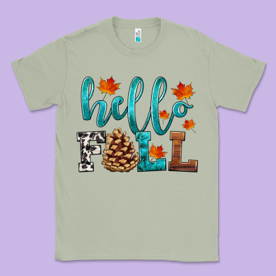 Hello Fall Classic Tee Designed By Hra Design Shop