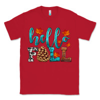 Red hello fall Classic Tee - HRA Design Shop