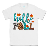 White hello fall Classic Tee - HRA Design Shop