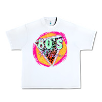 White 80's mom Urban Heavy Tee - Zillion Design Studio