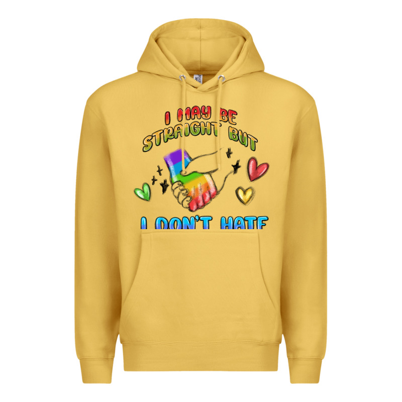 I May Be Straight Pride Day Premium Hoodie by MaliasSmallBusiness | Teevron
