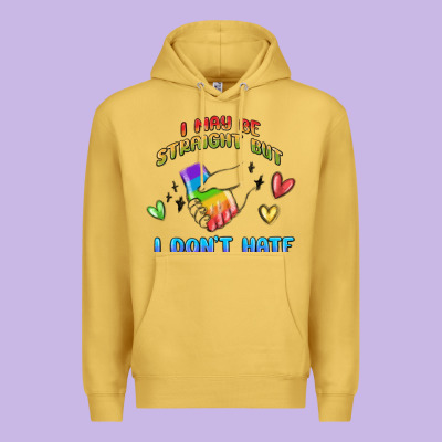 I May Be Straight Pride Day Premium Hoodie Designed By Maliassmallbusiness