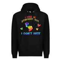 Black i may be straight pride day Premium Hoodie - MaliasSmallBusiness