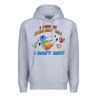 Heather Grey i may be straight pride day Premium Hoodie - MaliasSmallBusiness