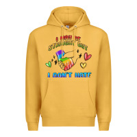 Mustard i may be straight pride day Premium Hoodie - MaliasSmallBusiness