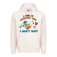 Pale Pink i may be straight pride day Premium Hoodie - MaliasSmallBusiness