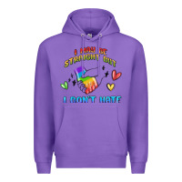 Purple i may be straight pride day Premium Hoodie - MaliasSmallBusiness