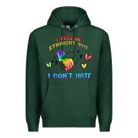 Sports Green i may be straight pride day Premium Hoodie - MaliasSmallBusiness