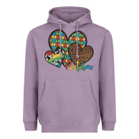 Lavender autism hearts leopard cowhide Heavyweight Hoodie - Artiststas
