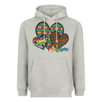 Moon Dust autism hearts leopard cowhide Heavyweight Hoodie - Artiststas