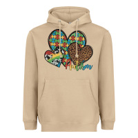 Mushroom autism hearts leopard cowhide Heavyweight Hoodie - Artiststas