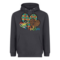 Smoke autism hearts leopard cowhide Heavyweight Hoodie - Artiststas