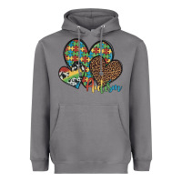 Storm autism hearts leopard cowhide Heavyweight Hoodie - Artiststas