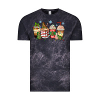Cloud Black christmas tree cake  coffee cups Vintage Tee - Zillion Design Studio