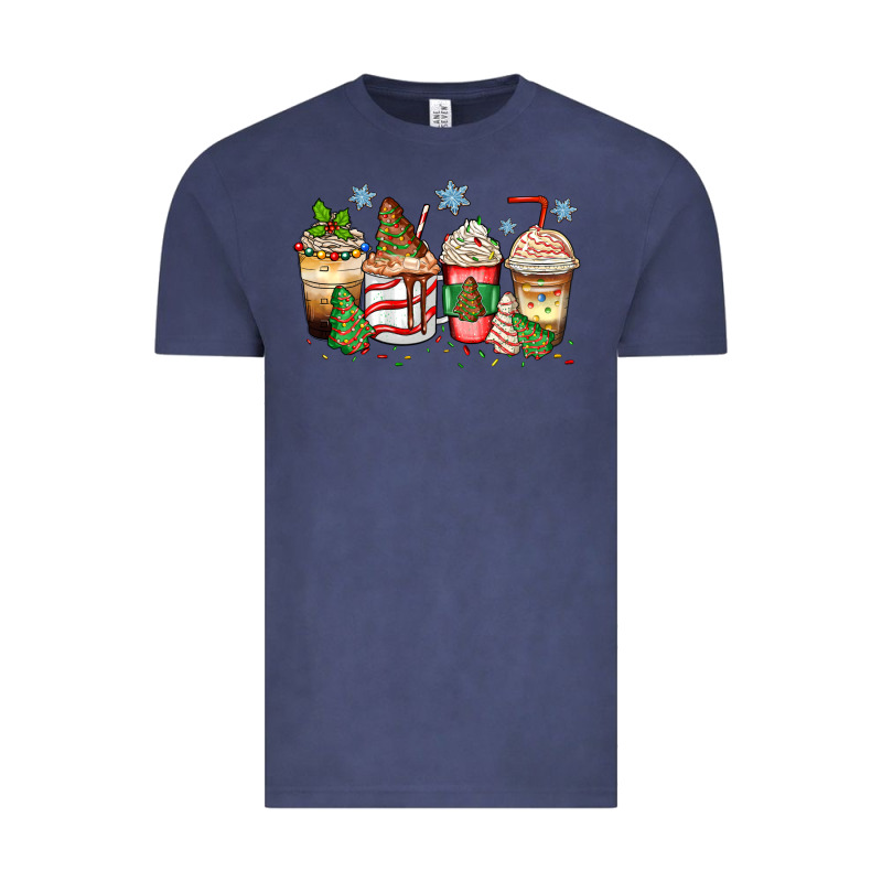 Christmas Tree Cake  Coffee Cups Vintage Tee by Zillion Design Studio | Teevron