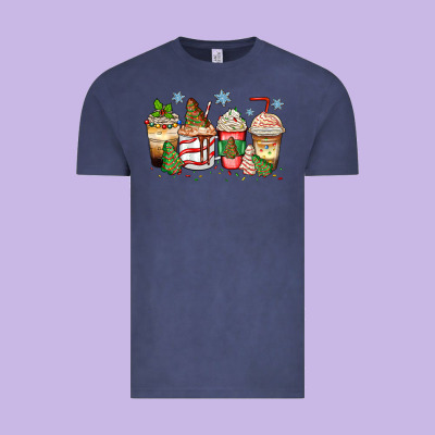 Christmas Tree Cake  Coffee Cups Vintage Tee Designed By Zillion Design Studio