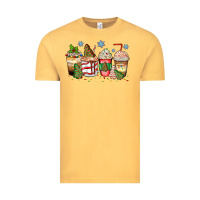Vintage Mustard christmas tree cake  coffee cups Vintage Tee - Zillion Design Studio