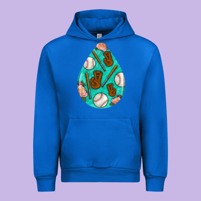 Baseball And Western Roses Teardrop  5 Urban Hoodie Designed By Bundleandbundleshop