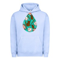 Pigment Grape Ice baseball and western roses teardrop  5 Urban Hoodie - BundleAndBundleShop