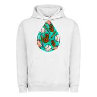 Pigment Lunar Rock baseball and western roses teardrop  5 Urban Hoodie - BundleAndBundleShop