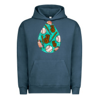 Pigment Midnight Navy baseball and western roses teardrop  5 Urban Hoodie - BundleAndBundleShop