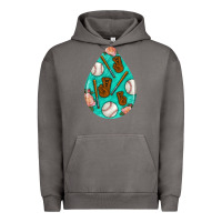 Pigment Tornado baseball and western roses teardrop  5 Urban Hoodie - BundleAndBundleShop