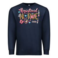 Navy Registered Nurse Premium Sweatshirt - LillyAllenDesigns