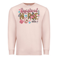 Pale Pink Registered Nurse Premium Sweatshirt - LillyAllenDesigns