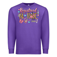 Purple Registered Nurse Premium Sweatshirt - LillyAllenDesigns
