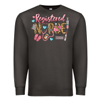 Smoke Registered Nurse Premium Sweatshirt - LillyAllenDesigns