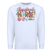 White Registered Nurse Premium Sweatshirt - LillyAllenDesigns