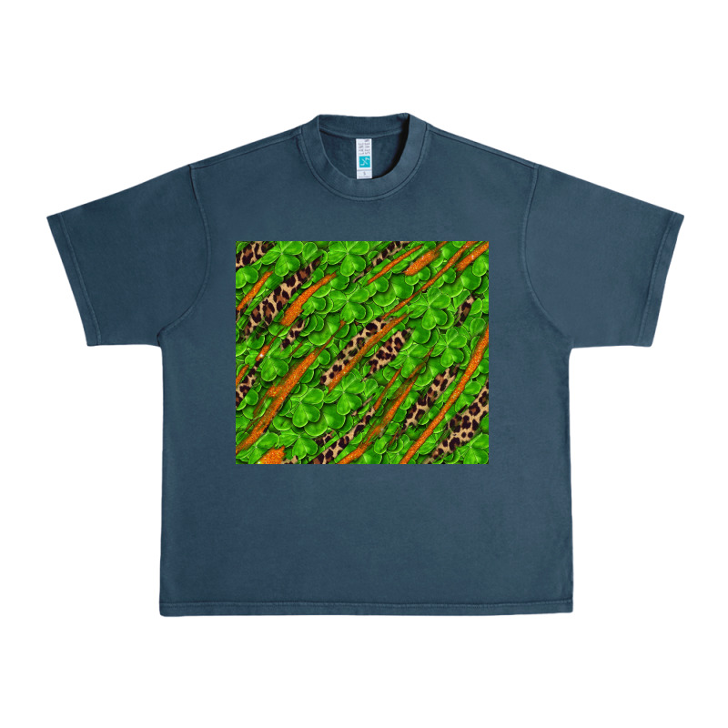 Distressed Shamrock And Leopard Urban Heavy Tee by RanaPortraitStore | Teevron