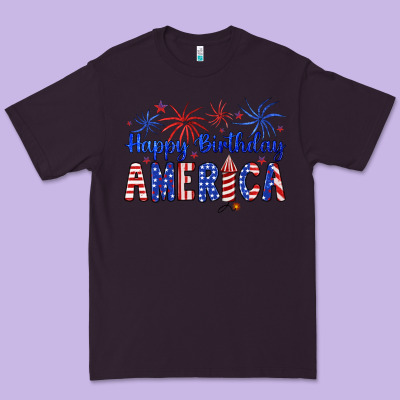 Happy Birthday America Premium Tee Designed By Artiststas