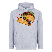 Heather Grey mexican taco's Heavyweight Hoodie - AdoDesignShop