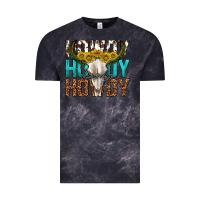 Cloud Black howdy howdy howdy western bull skull Vintage Tee - texasbilliewilder