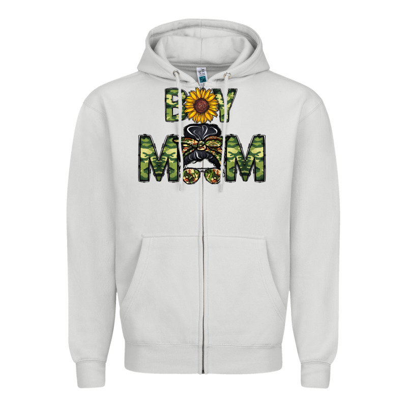 Boy Mom Zipper Hoodie by CowhideDigitalArt | Teevron