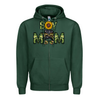 Sports Green boy mom Zipper Hoodie - CowhideDigitalArt