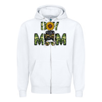 White boy mom Zipper Hoodie - CowhideDigitalArt