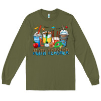 Army Green math teacher coffee cups Long Sleeve Tee - Zillion Design Studio